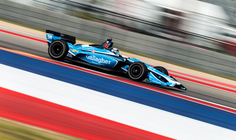 Illustration for article titled Here's All the Action From IndyCar Practice At COTA